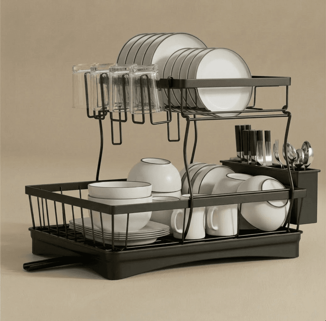 Large 2-Tier Dish Drying Rack