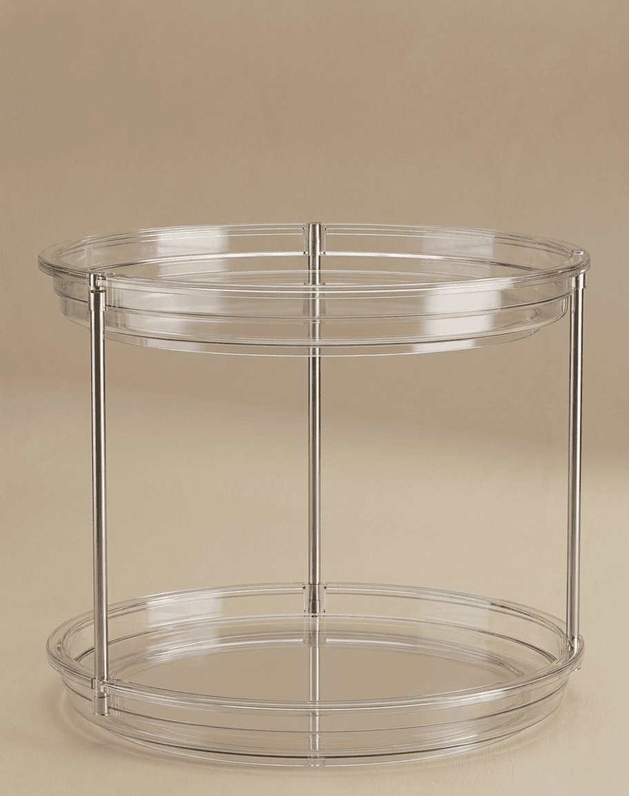 2-Tier Lazy Susan Turntable Organizer