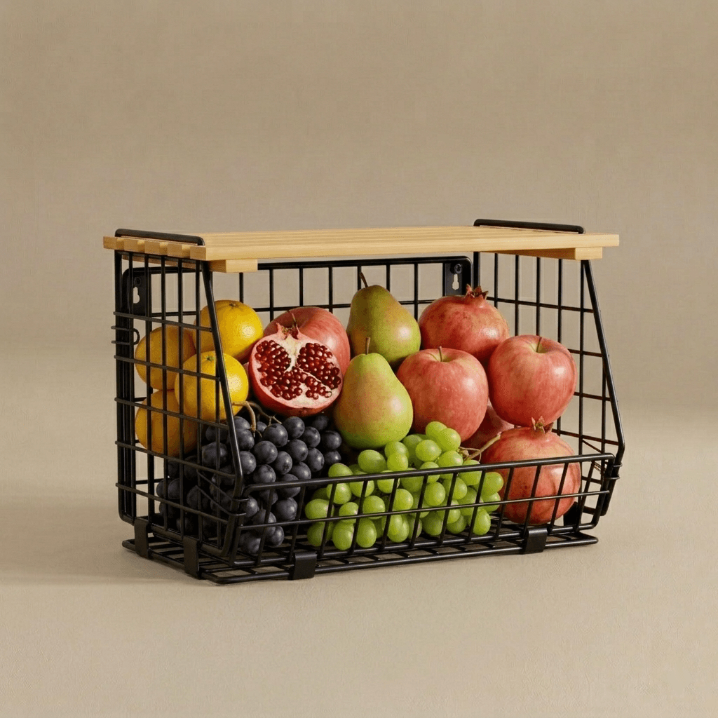 Wire Fruit Basket Set (3-Pack)