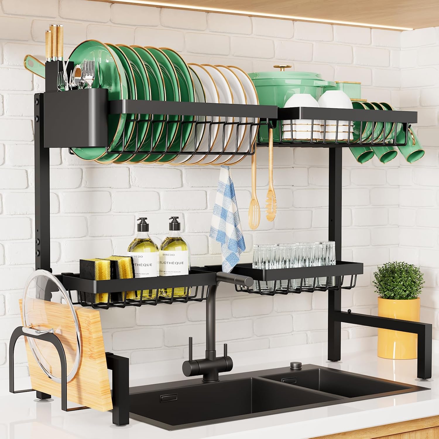 Over-The-Sink Dish Drying Rack