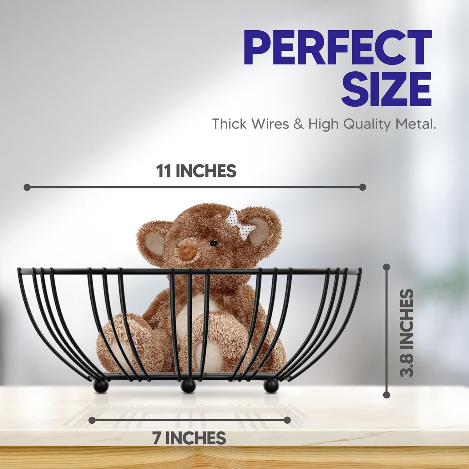 Countertop Wire Fruit Bowl